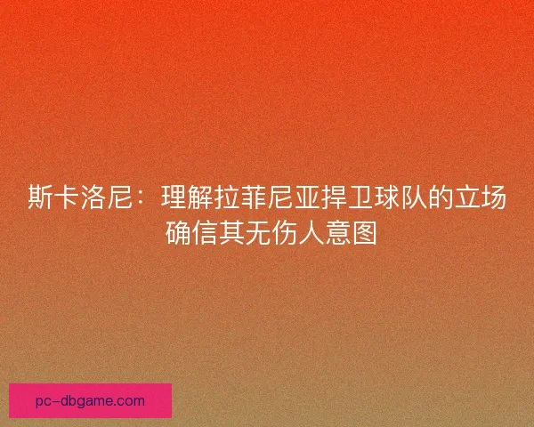 斯卡洛尼：理解拉菲尼亚捍卫球队的立场 确信其无伤人意图